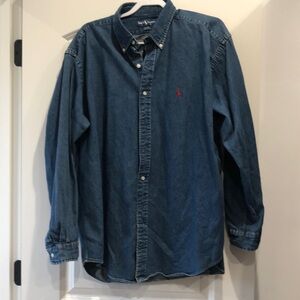 Ralph Lauren denim shirt, XL.